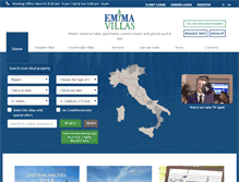Tablet Screenshot of emmavillas.com